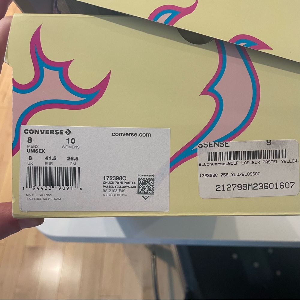 Converse Chuck Taylor All Star 70 Hi Golf Le Fleur Yellow Flame